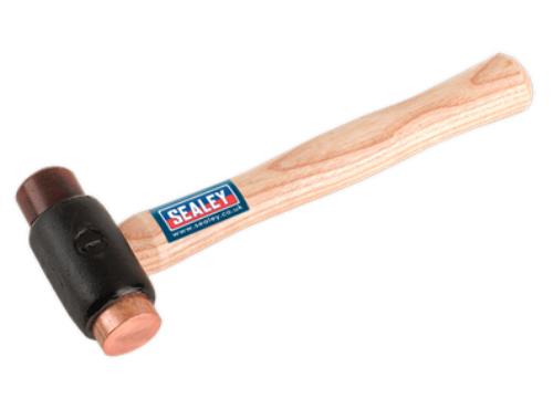 Sealey Copper/Rawhide Faced Hammer 1.5lb Hickory Shaft CRF15 - CRF15Image1.jpg