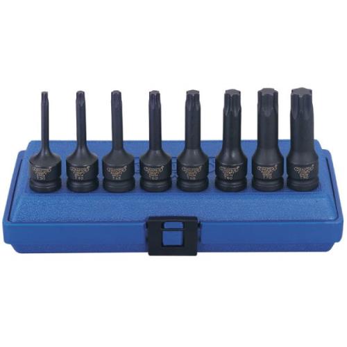 Draper 1/2 Square Drive Tx-Star Impact Socket Bit Set (8 Piece) DRA60474 - DRA60474.jpg