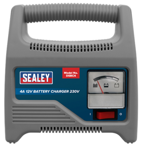 Sealey 4A 12V Battery Charger with Ammeter 230V 1.8m Cables DSBC4 - DSBC4Image4.png
