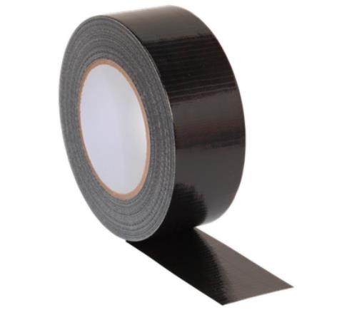 Sealey Duct Tape 48mm x 50m Black gloss finish DTB - DTBImage1.jpg