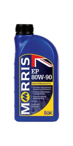 Morris EP 80W-90 Gear Oil GL5 1 Litre Transmission Fluid EPE001-MOR - EPE001MorrisEP80W-90APIGL5GearOil0714-yg.jpg