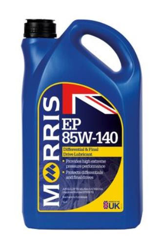 Morris Lubricants EP 85W-140 Gear Oil GL5 5 Litres EPG005-MOR - EPG005Morris_EP_85W-140_5L.jpg