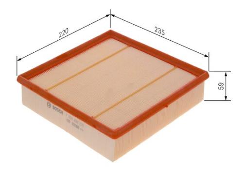 Bosch Rectangular Car Air Filter Air Cleaner Element (Filter insert) S0379 F026400379 - F026400379PHANWHCO00MM.jpg