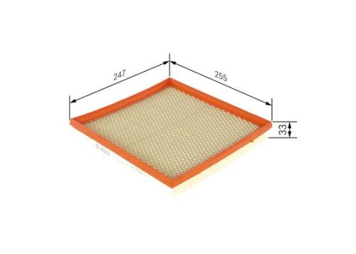 Bosch Car Air Filter Air Cleaner Element (Daewoo Vauxhall Opel) S0385 F026400385 - F026400385PHANWHCO00MM.jpg