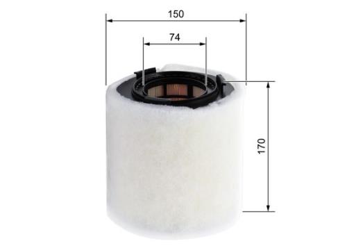 Bosch Car Air Filter (Audi Seat Skoda VW Volkswagen) S0391 F026400391 - F026400391PHANWHCO00MM.jpg