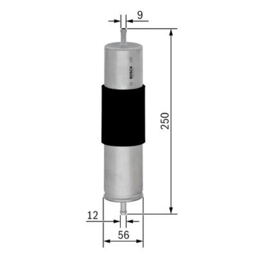 Bosch Car Fuel Filter (Audi Porsche Volkswagen) Fuel Pipe Filter N206 F026402068 - F026402068PHANWHCO00MM.jpg