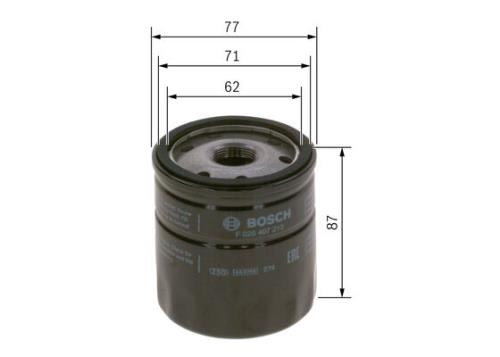Bosch Car Oil Filter - Screw In Oil Filter with M22 Thread P7213 F026407213 - F026407213PHANWHCO00MM.jpg