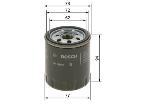 Bosch Car Oil Filter With Return Check Valve (Screw In) P7268 F026407268 - F026407268PHANWHCO00MM.jpg