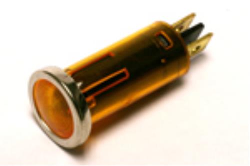 Grayston Amber Small Warning Light with Chrome Beze 12v 1.5w GE333AGRAY - GE333A.jpg