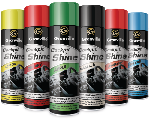 Granville 500ml Cockpit Shine Gloss Vanilla Scent Aerosol 0885GRAN - GROUP_GRANVILLE_COCKPIT_SHINE_GLOSS.png