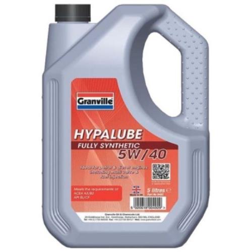 Granville 5W/40 Hypalube FULLY STNTHETIC OIL 5 Litre - GRV 0492 - GRV0492.jpg