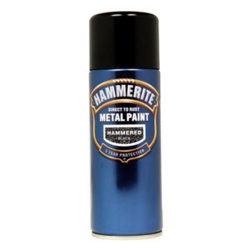 Hammerite HAMMERED BLACK 400ML Spray Paint HAM  5084781 - HAM5084781.jpg