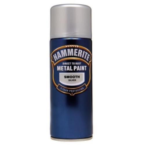 Hammerite SMOOTH SILVER 400ML AEROSOL HAM5084785 - HAM5084785.jpg