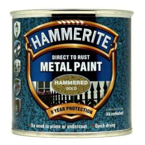 Hammerite HAMMERED GOLD METAL PAINT 250ML 5084818 - HAM5084818.jpg