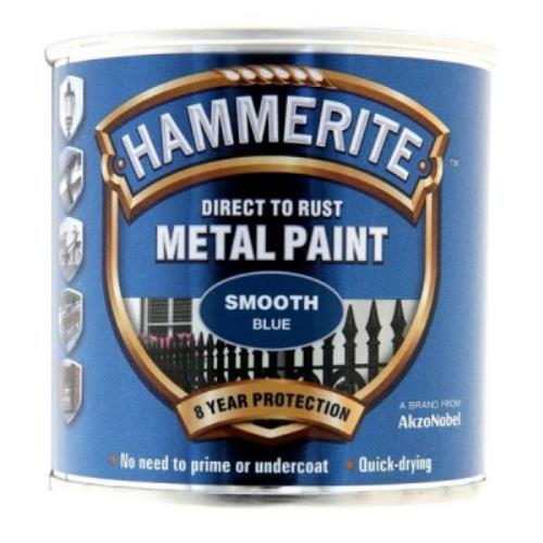 Hammerite Smooth Blue 250 ML Metal Paint HAM5084884 - HAM5084884.jpg