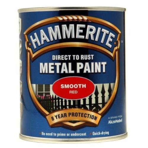Hammerite SMOOTH RED 750ML Metal Paint 5092824 - HAM5092824.jpg