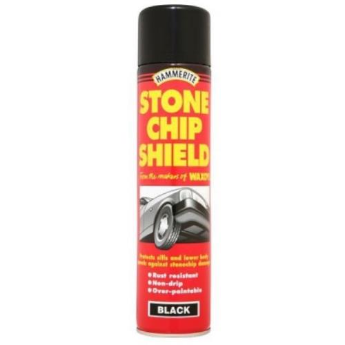 600ml Hammerite STONECHIP SHIELD BLACK Spray Paint HAM5092832 - HAM5092832.jpg