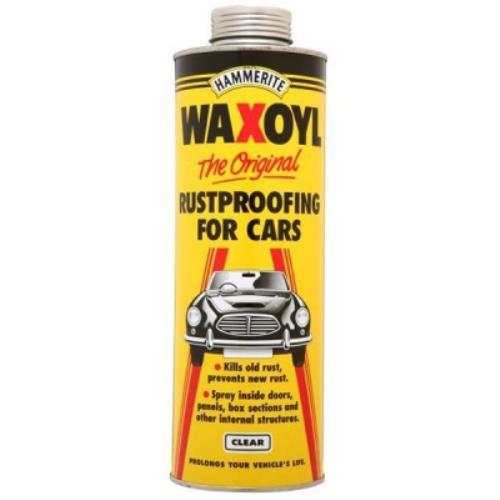 1 Litre Hammerite WAXOYL RUSTPROOFING CLEAR SCHUTZ HAM5092838 - HAM5092838.jpg