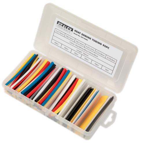 Sealey Heat Shrink Tubing Assortment 95pc 100mm Mixed Colours HST100MC - HST100MCImage3.jpg