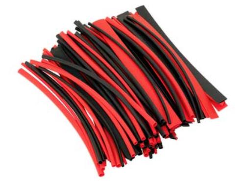 Sealey 100pc 200mm Heat Shrink Tubing - Black & Red HST200BR-SEA - HST200BRImage1.jpg