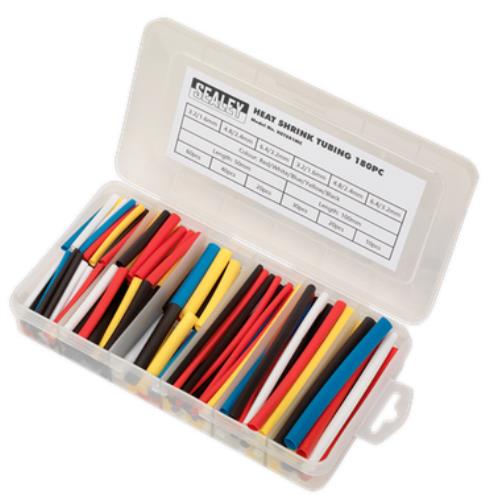 Sealey Heat Shrink Tubing Assortment 180pc 50 & 100mm Mixed Colours HST501MC - HST501MCImage3.jpg