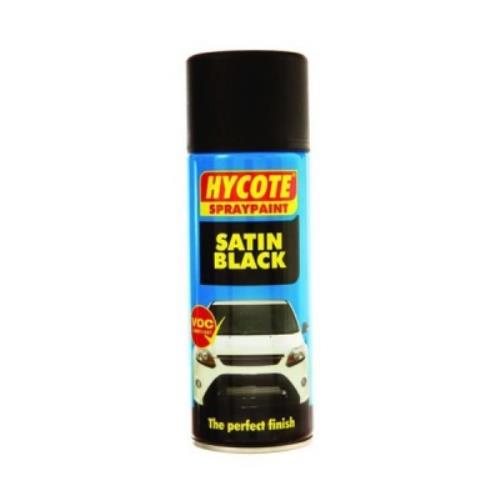 Hycote SPRAY PAINT SATIN BLACK 400ml XUK0271 - HYCXUK0271.jpg