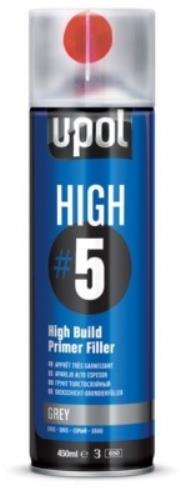 U-Pol HIGH#5 High Build Primer Filler Grey 450ml Aerosol HIGHG/AL - High5Grey.jpg