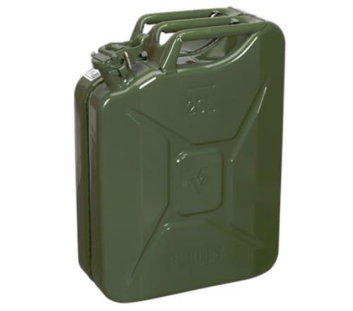Sealey Green Metal Jerry Can with 20 Litre Capacity (bayonet ) JC20G-SEA - JC20GImage1.jpg