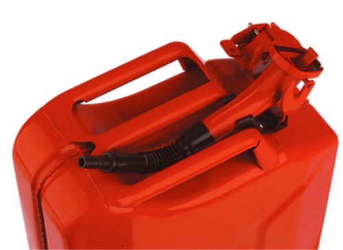 Sealey 20 Litre Jerry Can - Red steel fuel resistant lining JC20-SEA - JC20Image2.png
