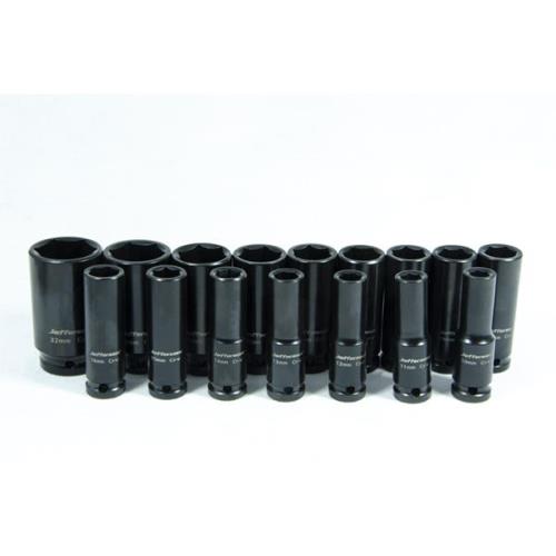 Jefferson 16 Piece 1/2 Inch Deep Impact Socket Set JEFISOC12-01-JEFF - JEFISOC12-01__1.jpg