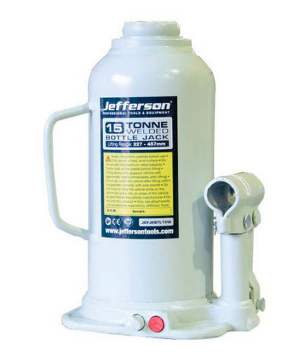 Jefferson Heavy-Duty Steel 15 Tonne Hydraulic Bottle Jack JEFJKBTL15W-JEFF - JEFJKBTL15WImage1.png