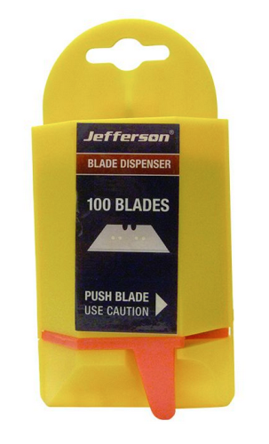 Jefferson Utility Blade Dispenser Pack of 100 Blades Utility Knife JEFKFBD-JEFF - JEFKFBD_Image1.png