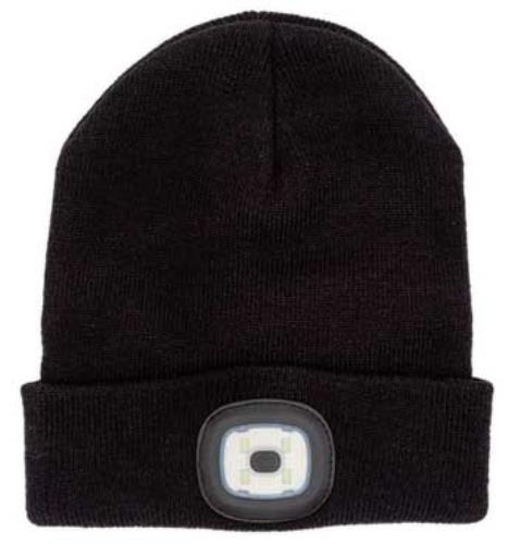 Sealey 4 SMD LED USB Rechargeable Beanie Hat LED185-SEA - LED185Image2.jpg