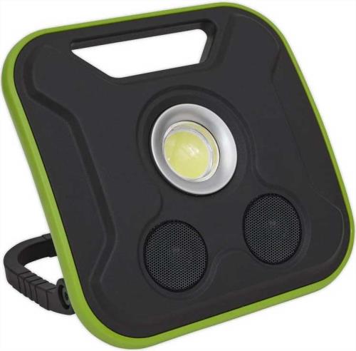 Sealey Floodlight/PowerBank Wireless Speakers 20W COB Rec. LED200WS-SEA - LED200WSImage1.jpg