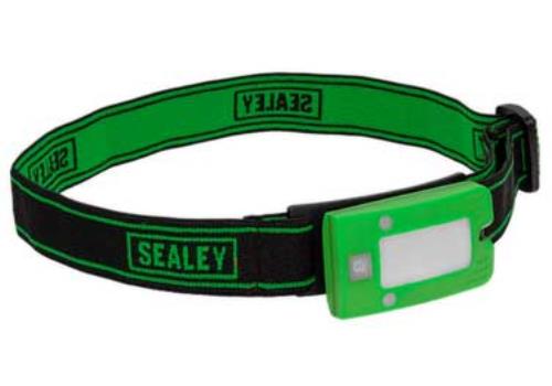 Sealey 2W COB LED Rechargeable Head Torch Auto-Sensor - Green LED360HTG-SEA - LED360HTGImage1.jpg