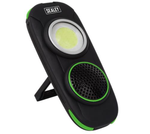Sealey 10W COB LED Rechargeable Torch with Wireless Speaker LED50WS - LED50WSImage1.jpg