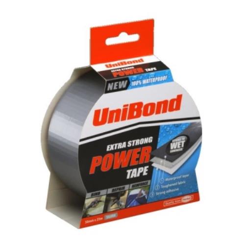UniBond Extra Strong POWERTAPE SILVER 50MM X 25M LOC1518497 - LOC1518497.jpg
