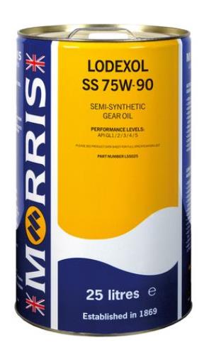 Morris Lubricants Lodexol SS 75W-90 Semi-Synthetic Gear Oil 25 Litres LSS025-MOR - LSS025-Lodexol_SS_75W_90.jpg