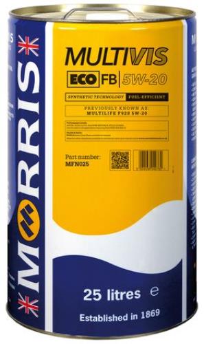 Morris Lubricants Multivis ECO FB 5W-20 Motor Oil 25 Litres MFN025-MOR - MFN025Multivis_ECO_FB_5W-20_-_25L.jpg