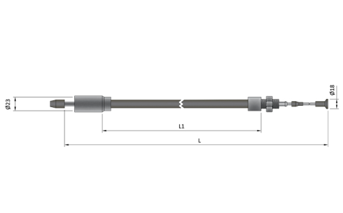 530/726mm Quick Connect Longlife Bowden Cable for ALKO Brakes MP41205 - MP41205Image2.png