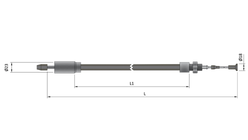 1020mm Quick Connect Longlife Bowden Cable for ALKO Brakes MP41210 - MP41210Image2.png