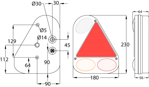 12V Radex Left Hand Vertical Rear Combination Lamp 2900 MP7701BL - MP7701BL-2.png