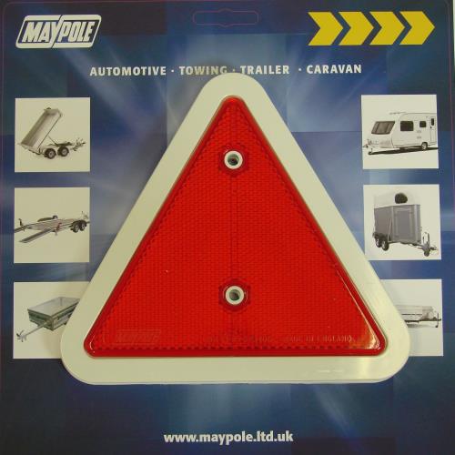 Maypole Trailer White Edged Triangle Reflector Lighting MP18 - Maypole018DP.jpg