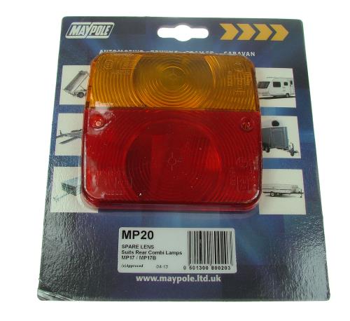 Maypole Replacement Lens Radex MP17 Square Combination Lamp MP20 - Maypole020DP.jpg