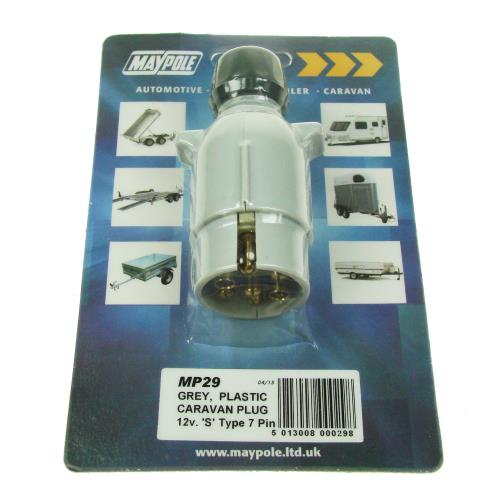 Maypole 12S Type 7 Pin Plastic Screw-Close Plug for Caravans MP29 - Maypole029DP.jpg