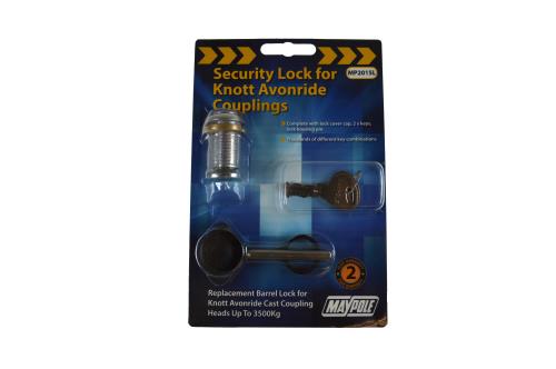 Maypole Barrel Lock & Key Set for Knott Avonride Coupling Heads MP2015L - Maypole2015l.jpg