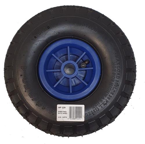 Maypole 260mm Pneumatic Rubber / Plastic Wheel for jockey wheels MP229 - Maypole229_blue.jpg
