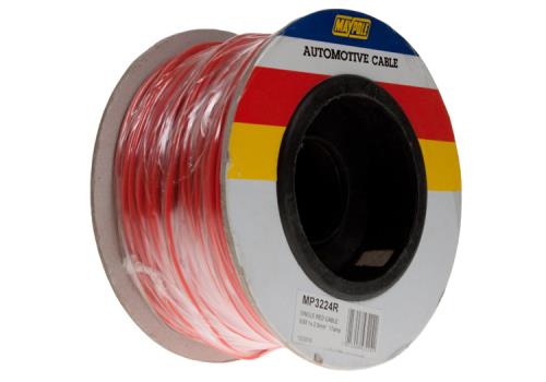 Maypole 17A 1x2mm² Red Single Core Cable MP3224R - Maypole3224R_1.jpg