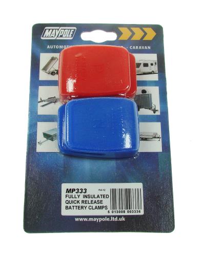 Maypole Pair of Quick Release Battery Clamps Red and Blue MP333 - Maypole333DP.jpg