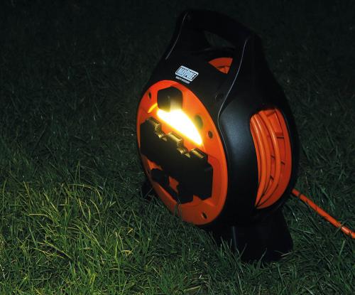 Maypole 15M Roller Mobile Mains Power Unit with LED Light MP3767 - Maypole3767LEDLIGHTOL.jpg